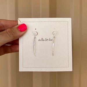 Stella & Dot Silver Earrings